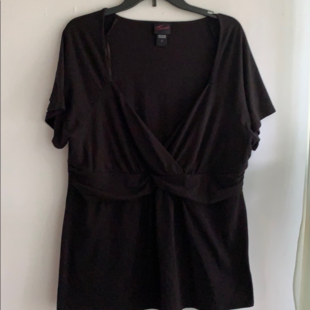 Black Torrid Wrap Top